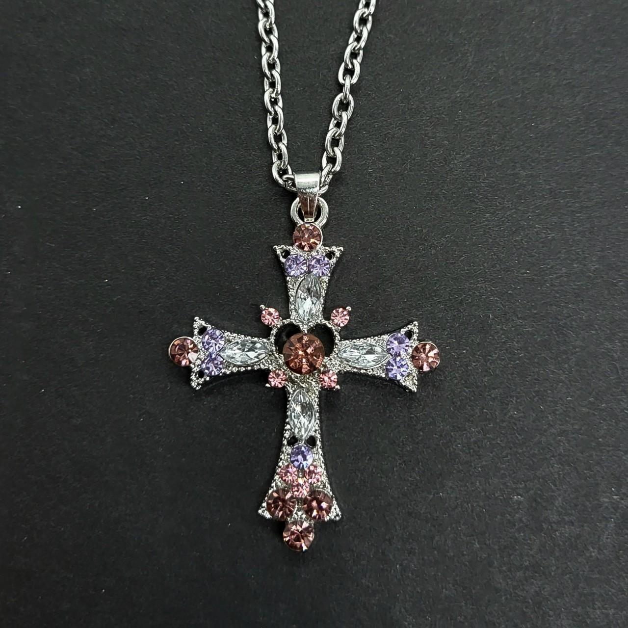 Colourful Cross Necklace