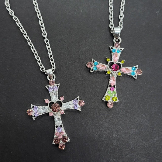 Colourful Cross Necklace