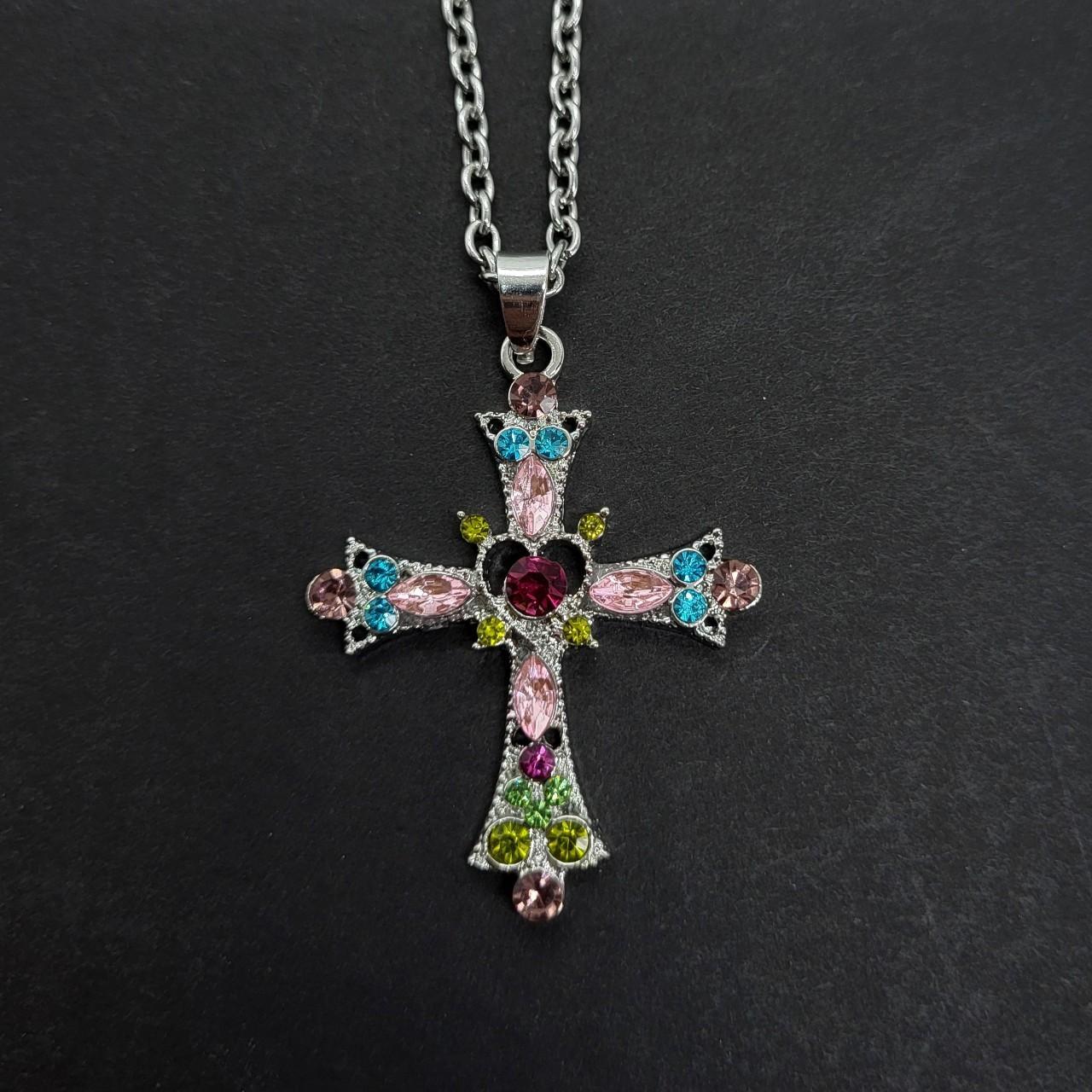 Colourful Cross Necklace