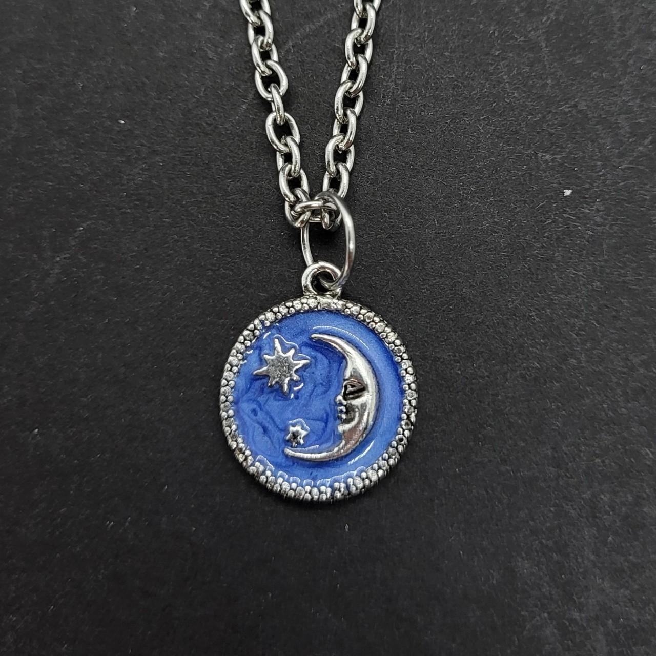 Moon and Star Necklace