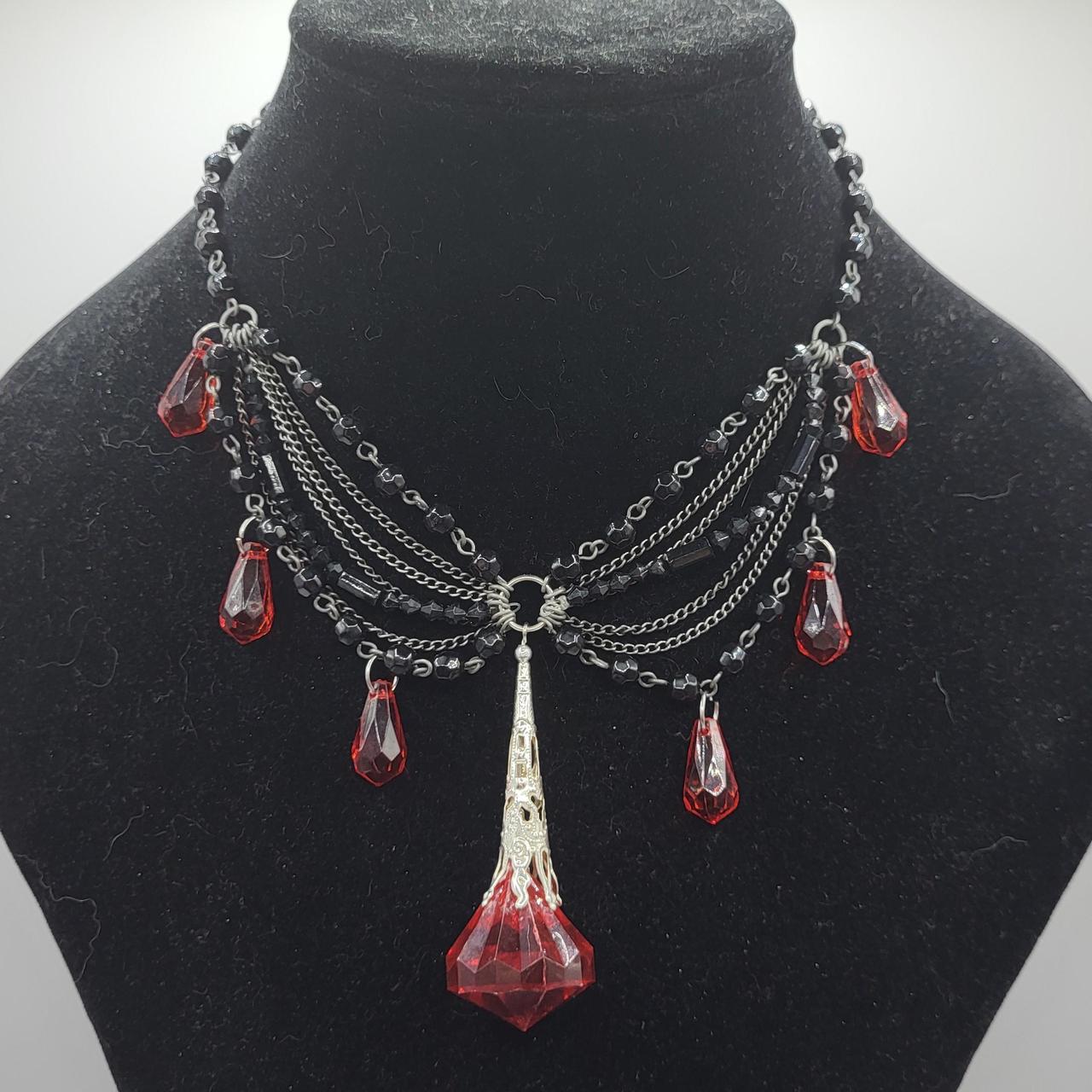 Gothic Vampire Blood Necklace