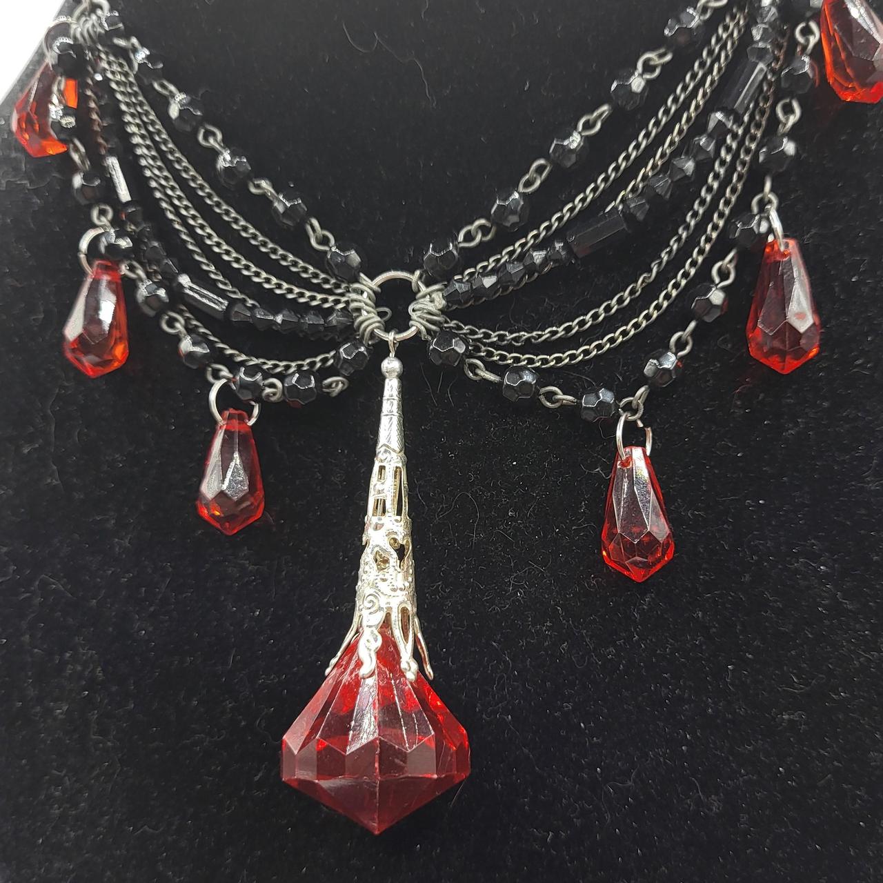 Gothic Vampire Blood Necklace