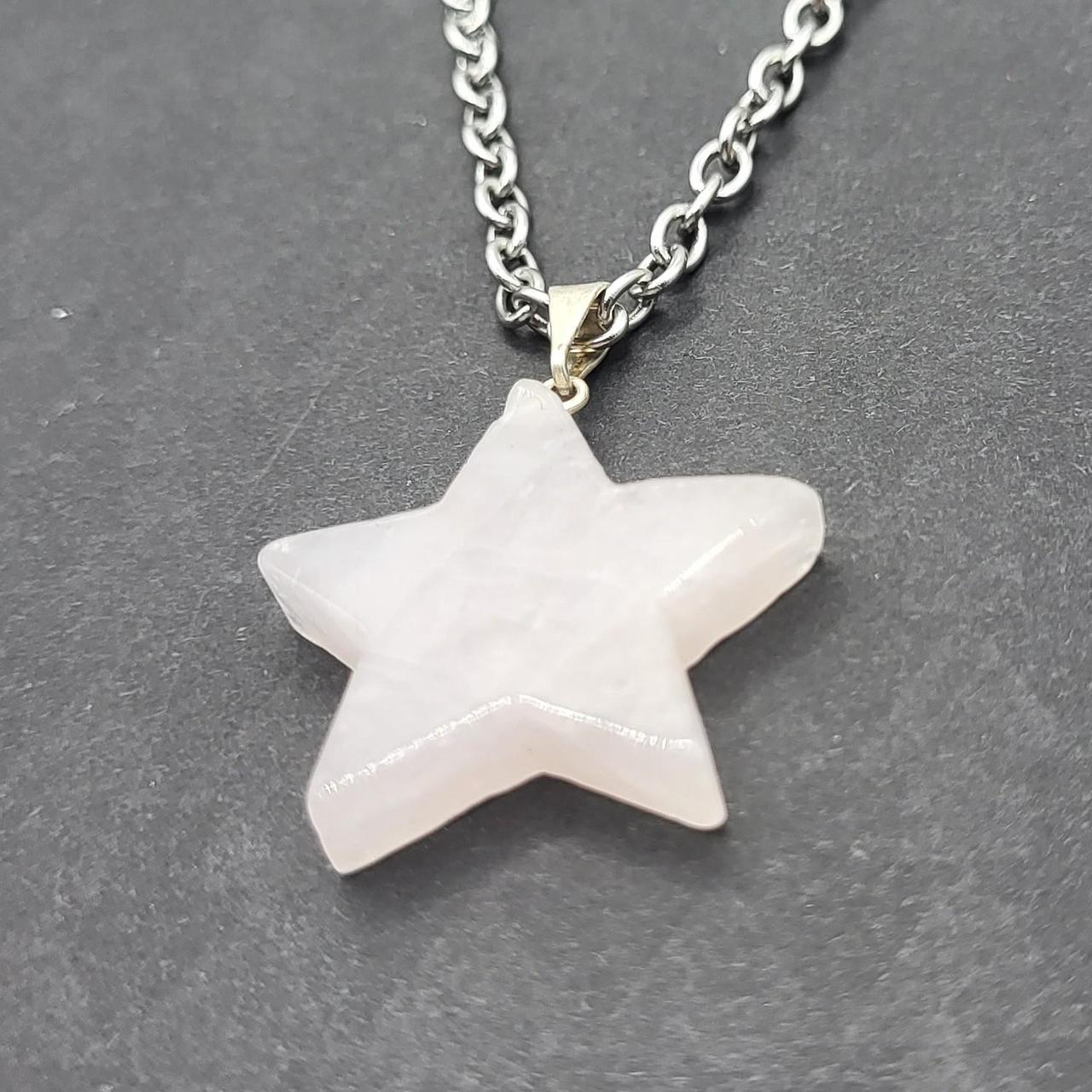 Rose Quartz Star Necklace