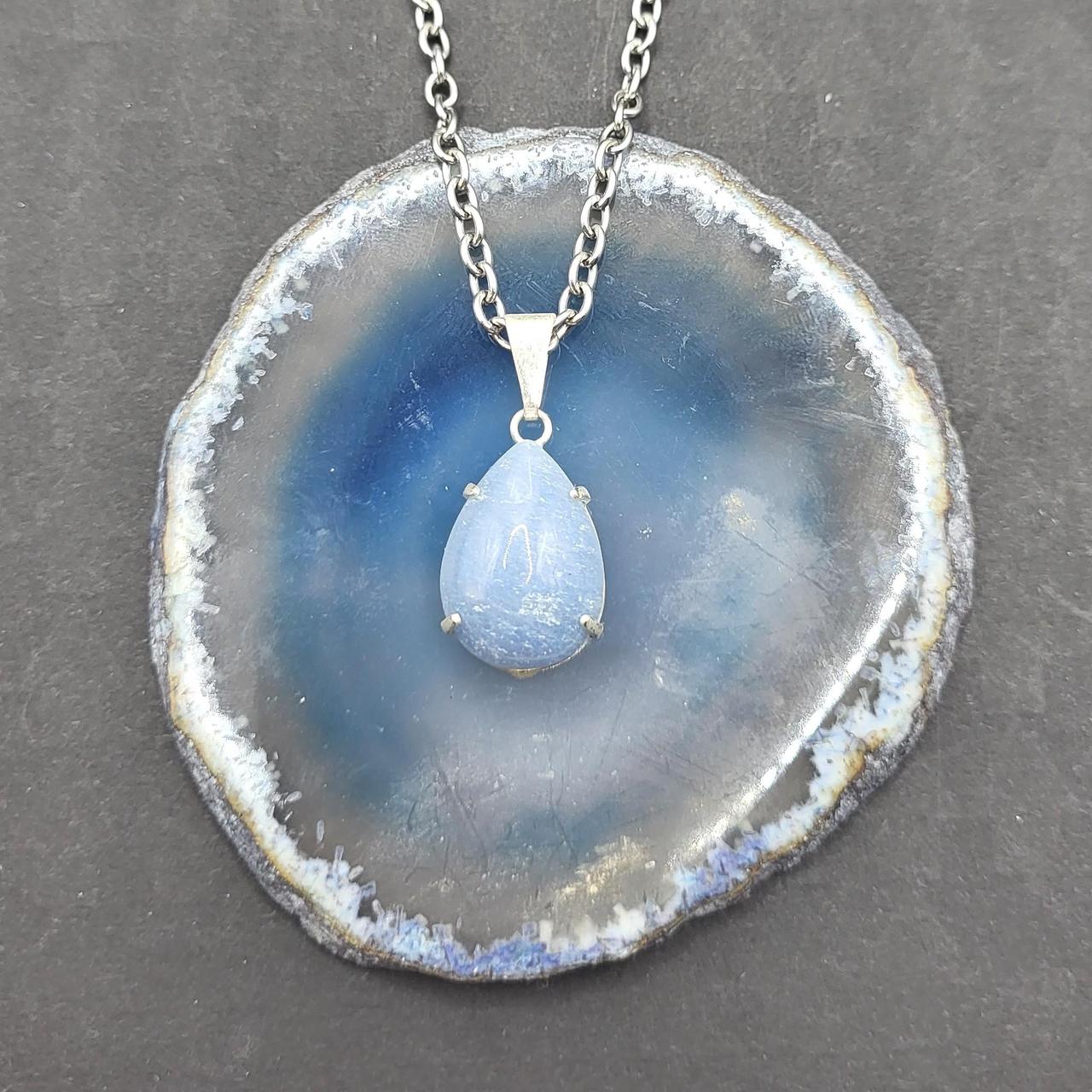 Blue Quartz Necklace