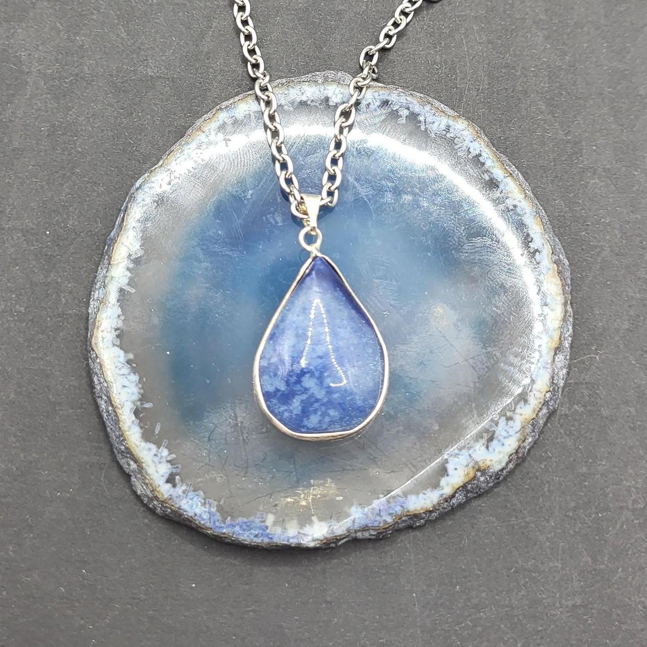 Blue Quartz Necklace