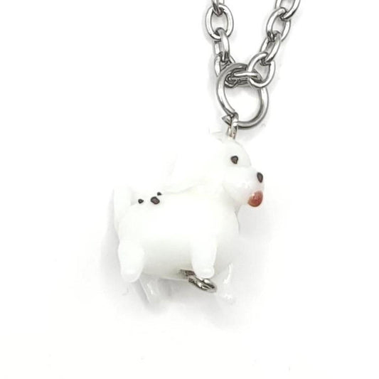 Glass Dog Necklace