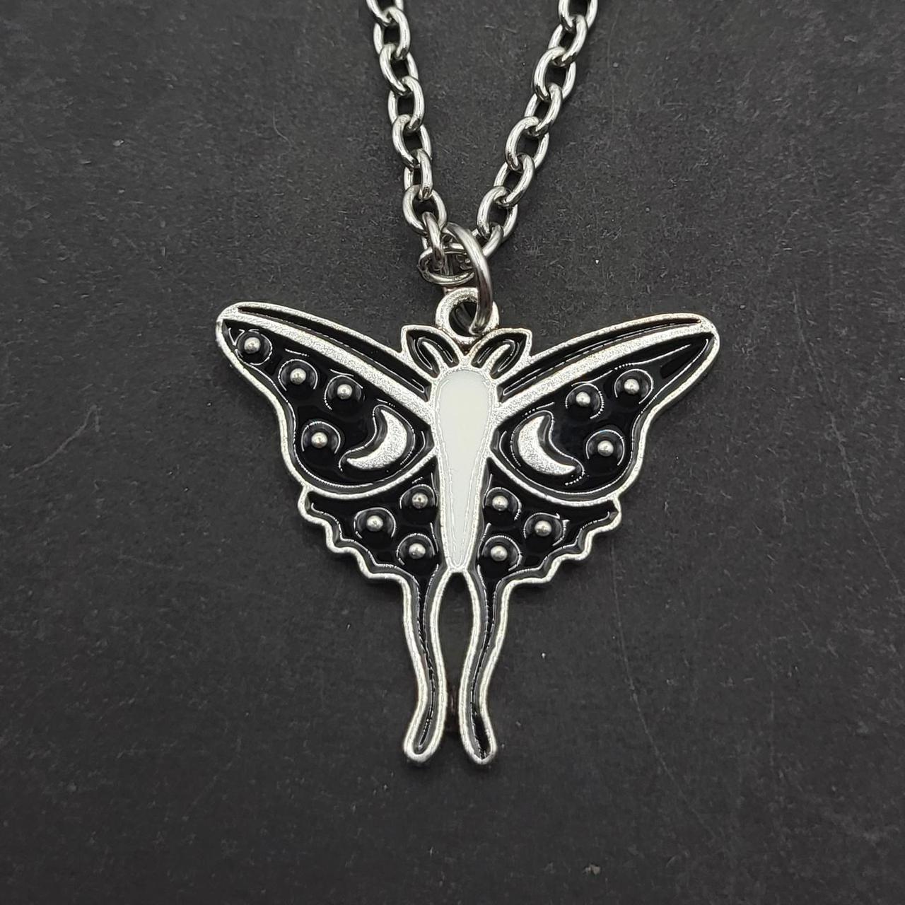 Black Moth Necklace