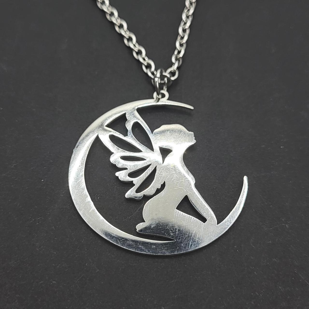 Fairy on the Moon Necklace