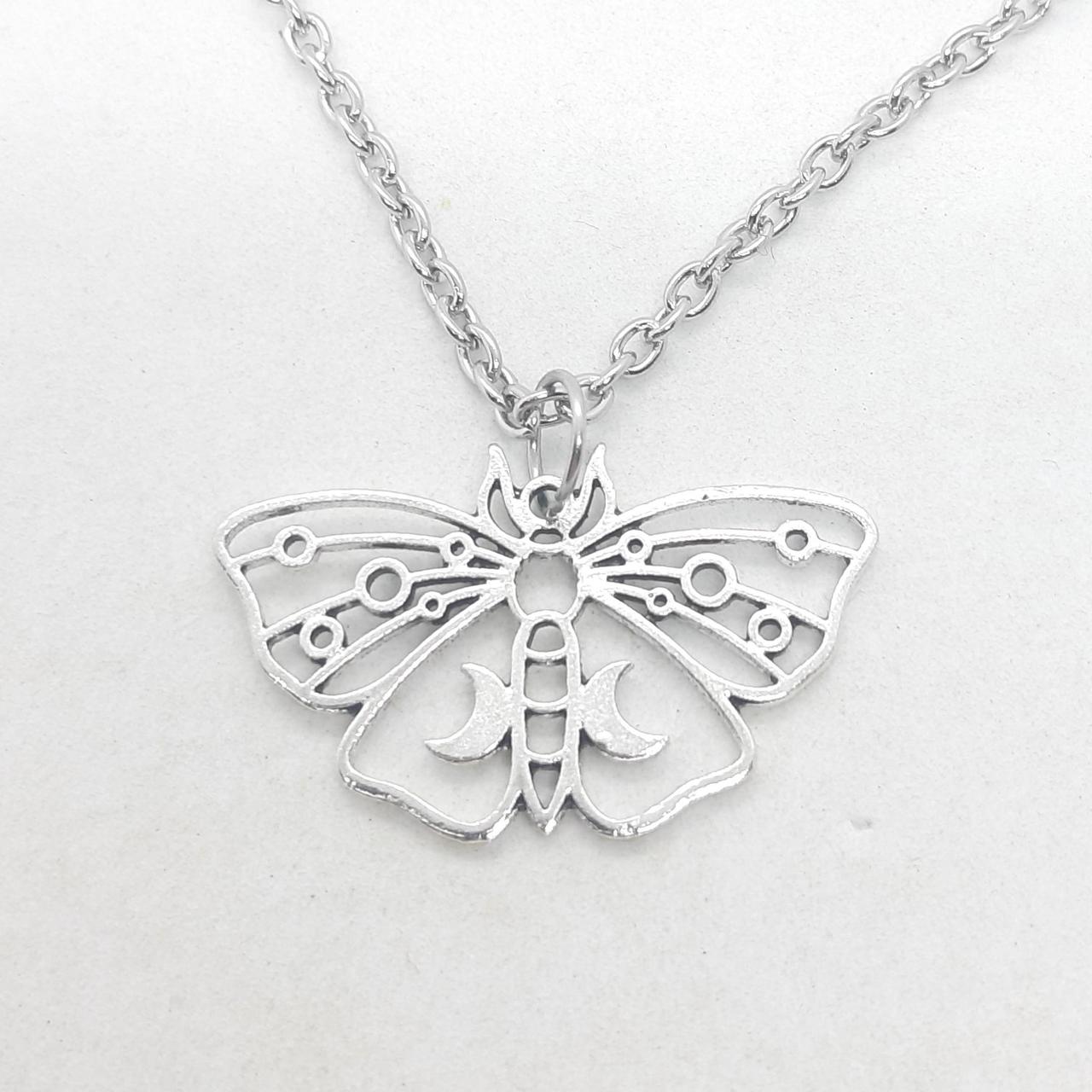 Moth necklace