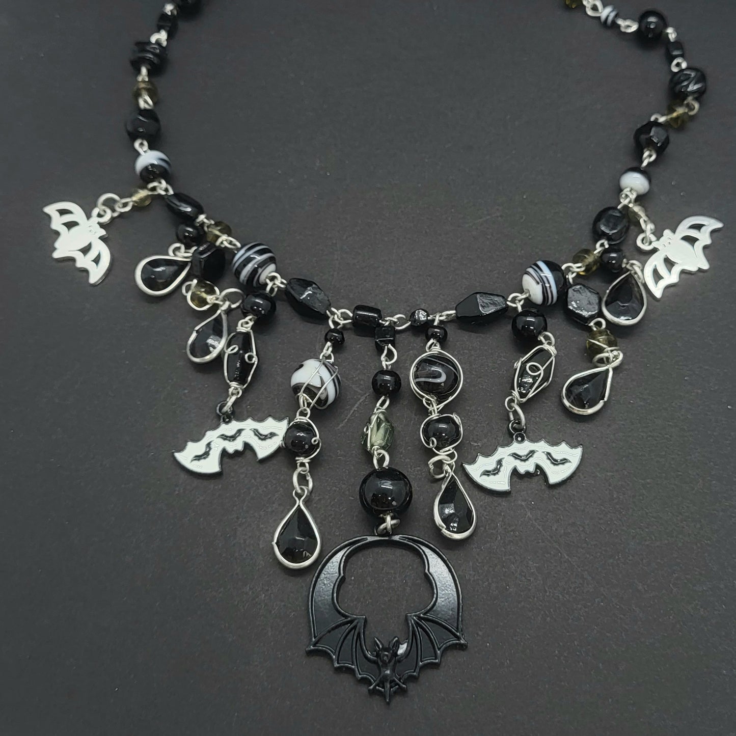 Gothic Bat Necklace