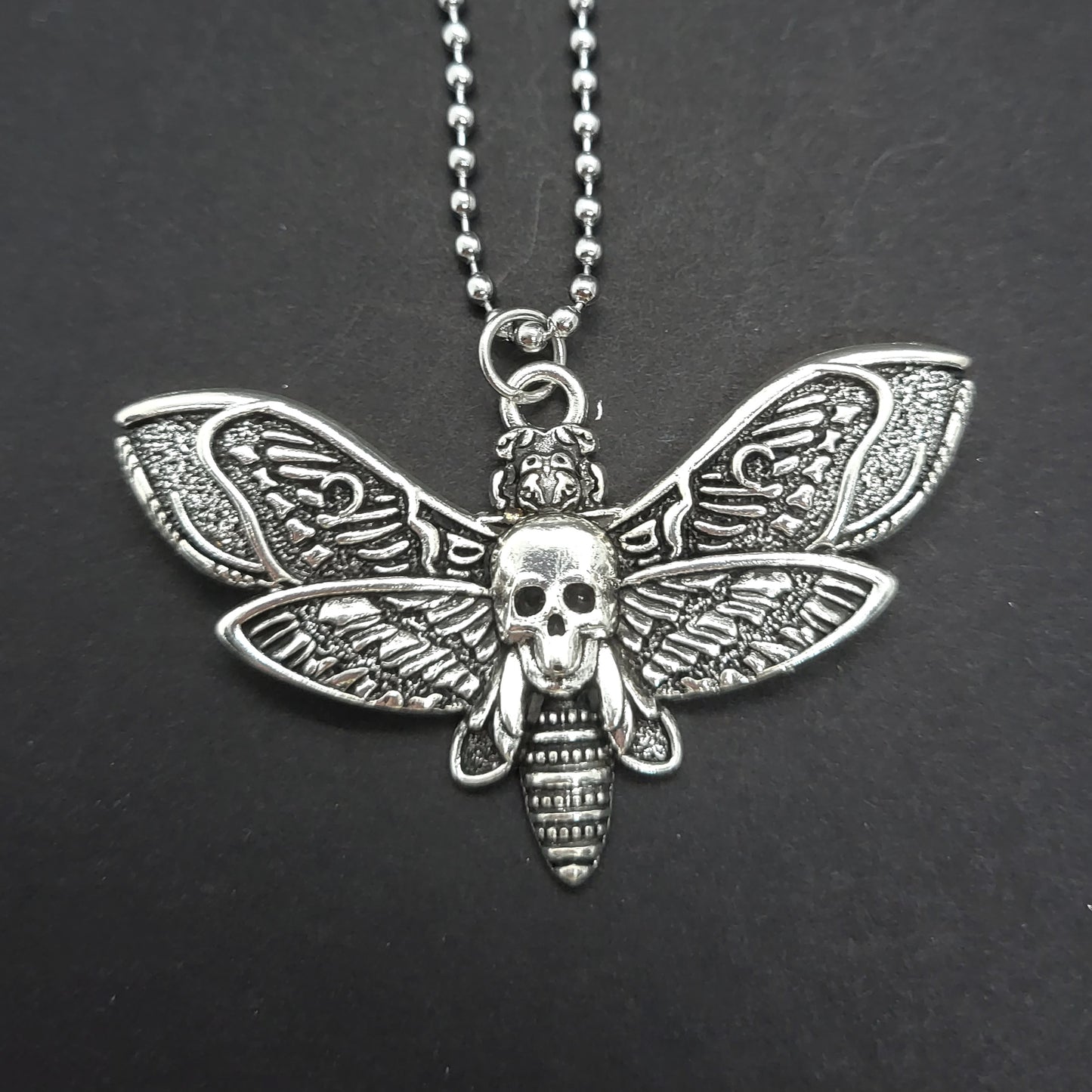 Gothic Moth Necklace