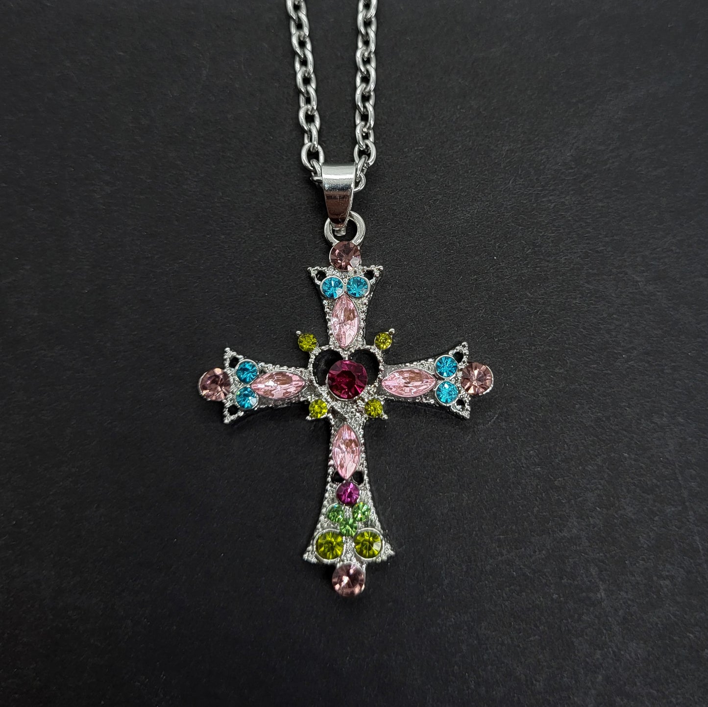 Pastel Cross Necklace