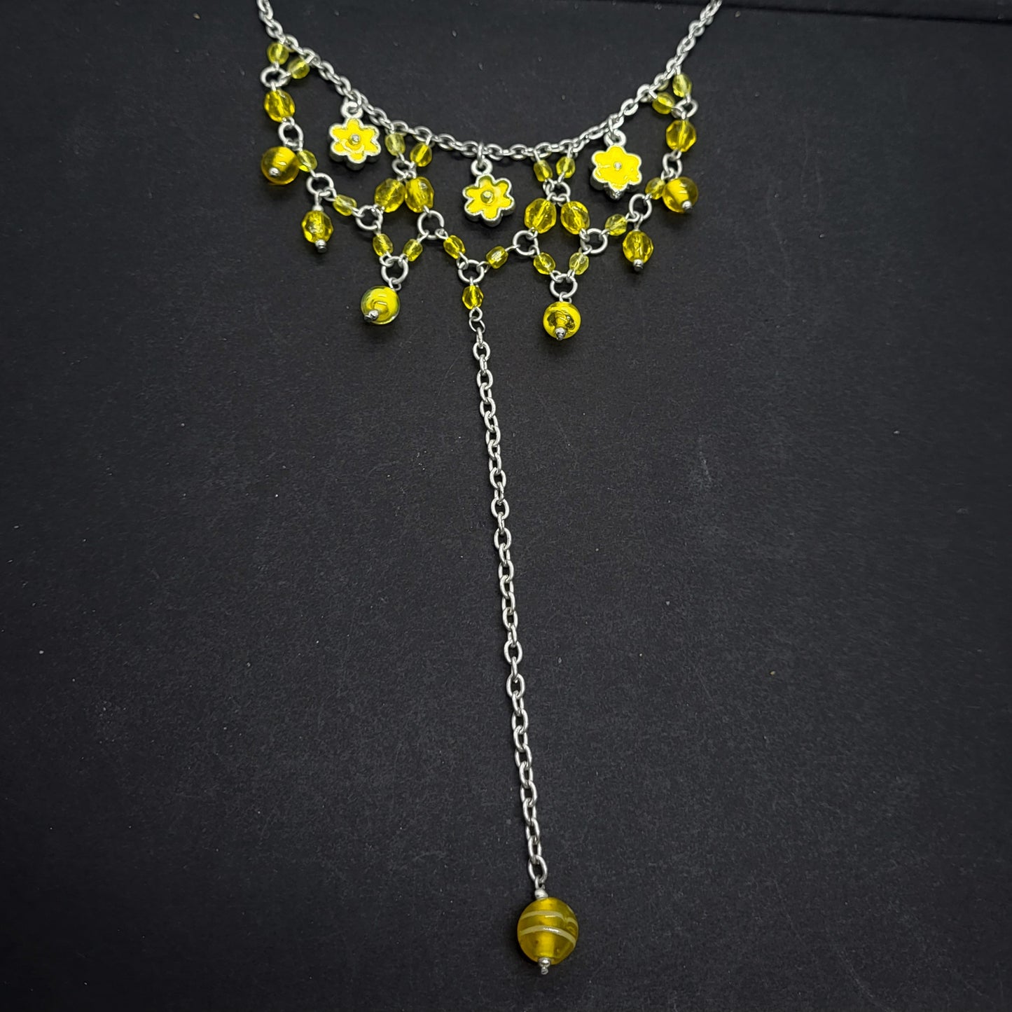 Yellow Flower Necklace