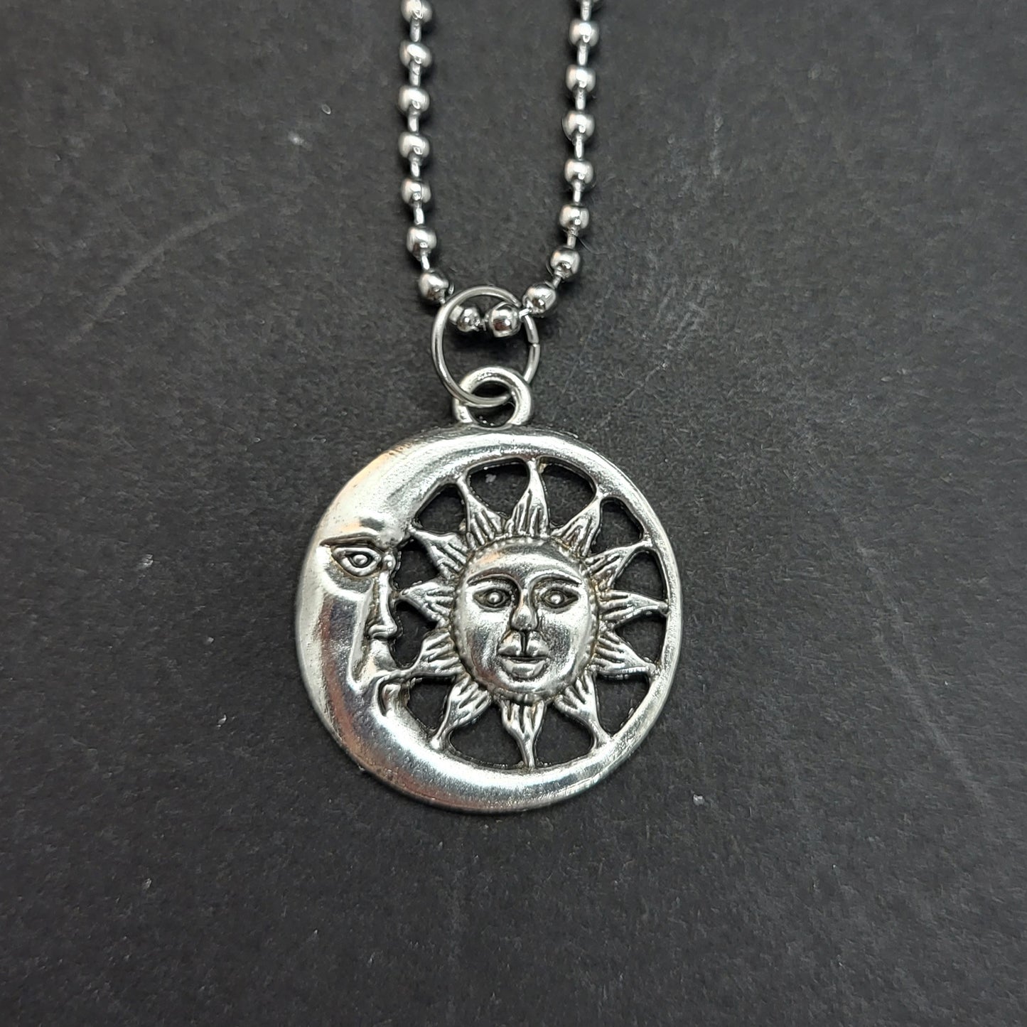 Sun, moon and star necklaces