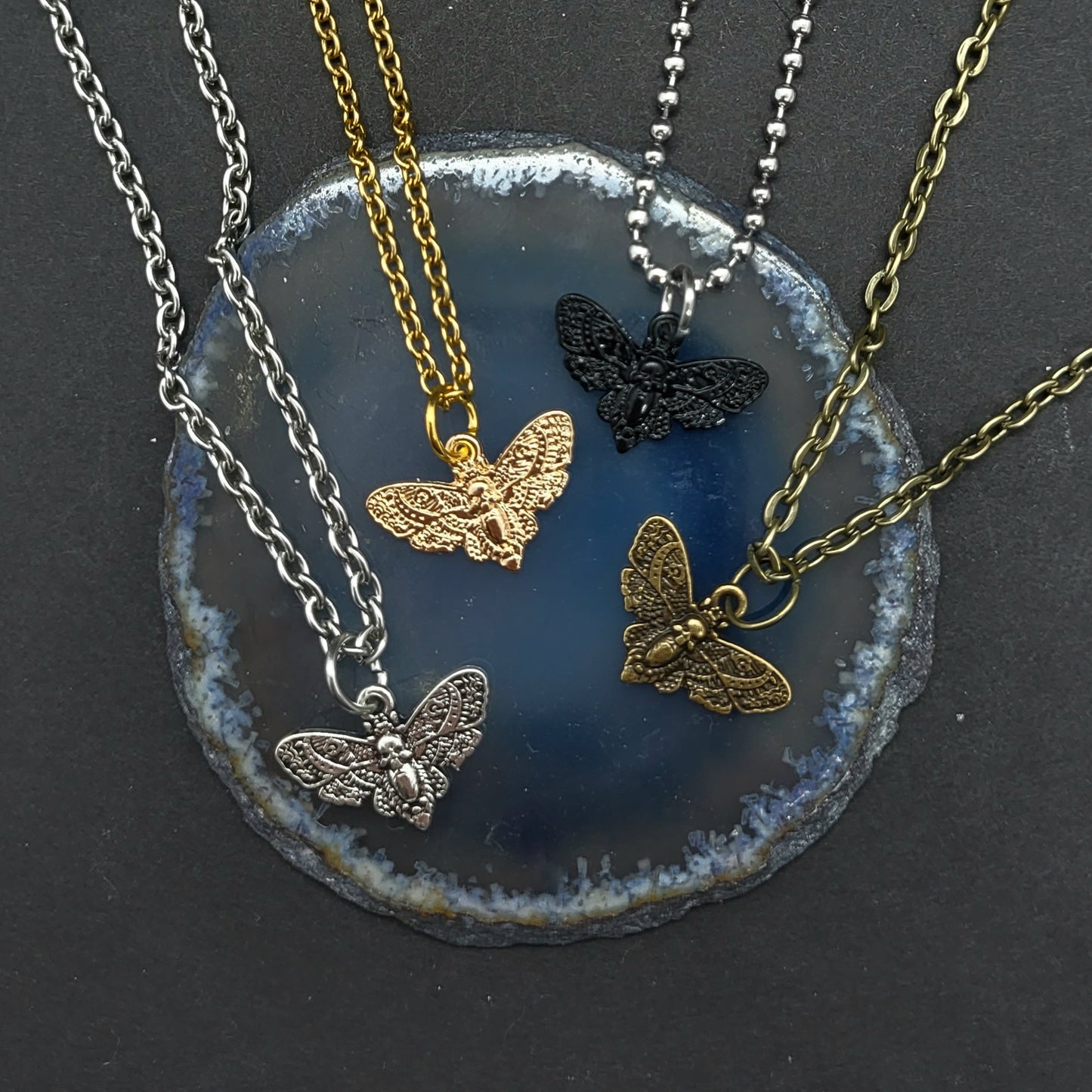 Moth Necklaces