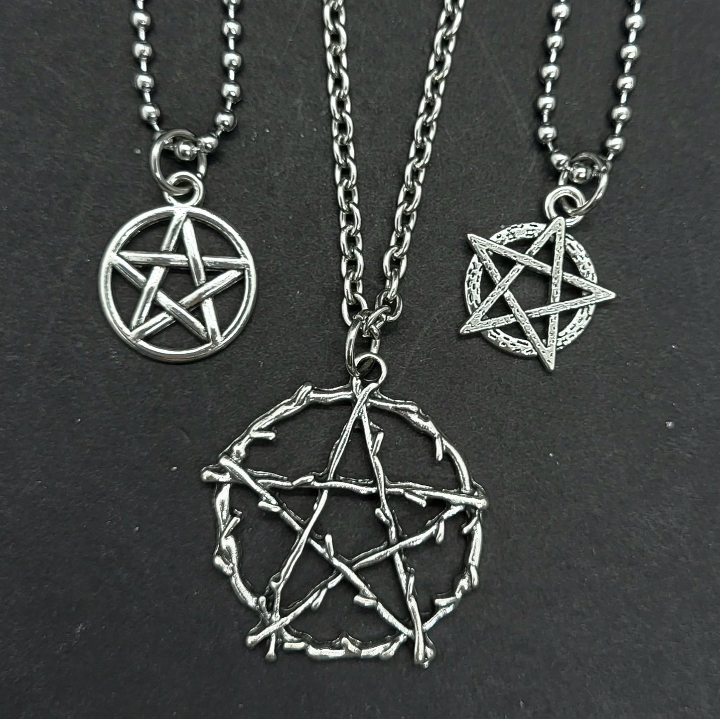 Handmade pentacle necklaces