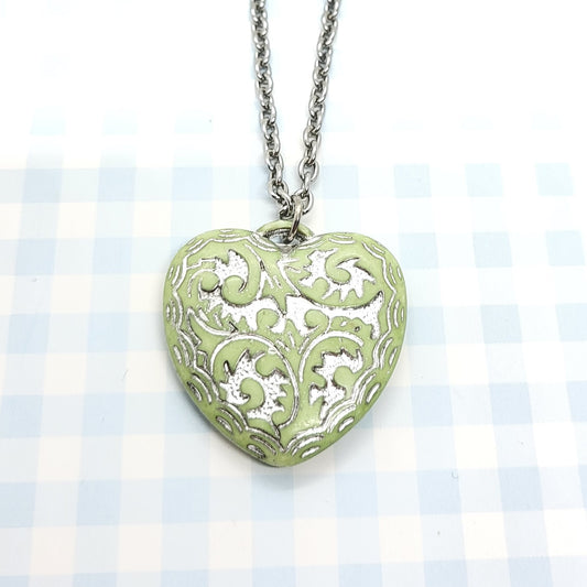 Green Heart Necklace